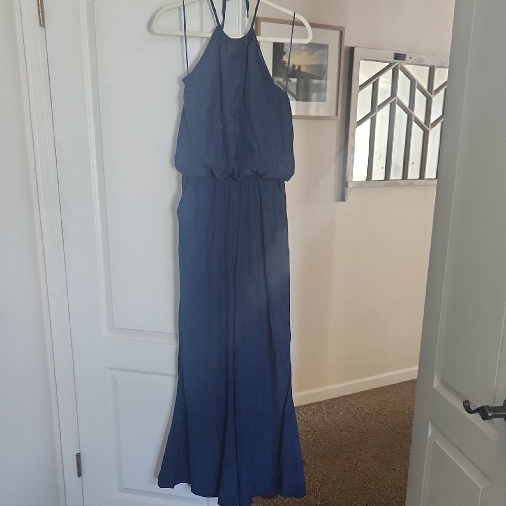 Xtaren Navy Blue Jumpsuit, Size Medium